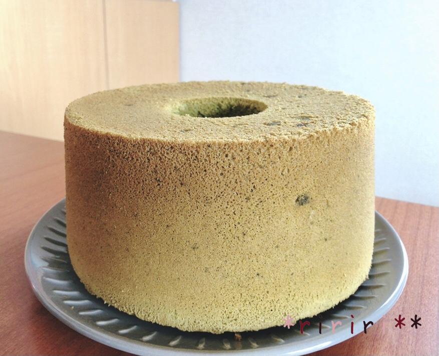 Matcha chiffon cake 18cm completed